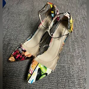 Liliana Women's Vogue Clear  High Heels Size 11 US Unique Shoes Style